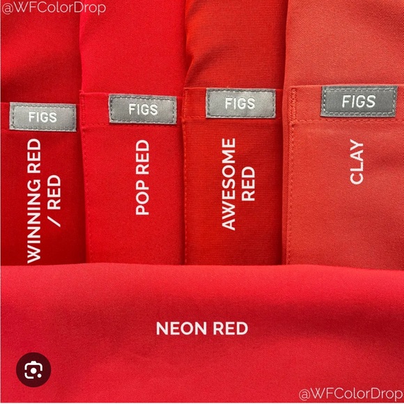 FIGS, prewashed, Brand New. LIMITED EDITION PopRed. Catarina/S, Zamora Jogger/PS - Picture 6 of 6